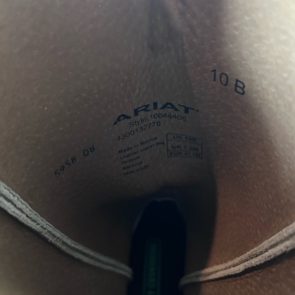 Ariat Exotic Print Cowboy Boots Women’s 10B Snakeskin Look Western Leather - Picture 8 of 8